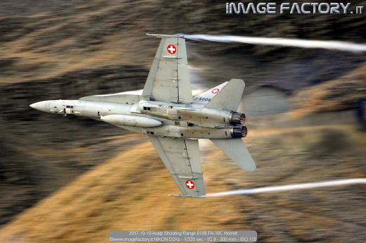 2007-10-10 Axalp Shooting Range 0106 FA-18C Hornet